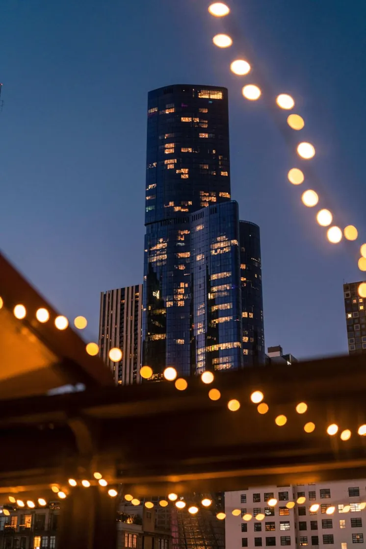 Goldilocks Rooftop Bar — city skyline from the roof