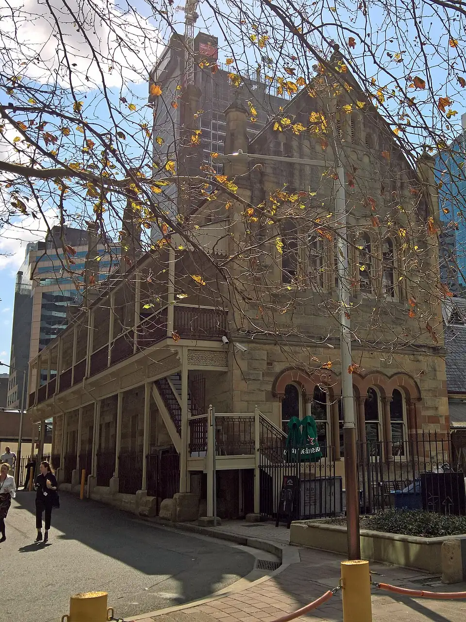The old North Sydney Technical High School building, home of the Greenwood Hotel, 2018