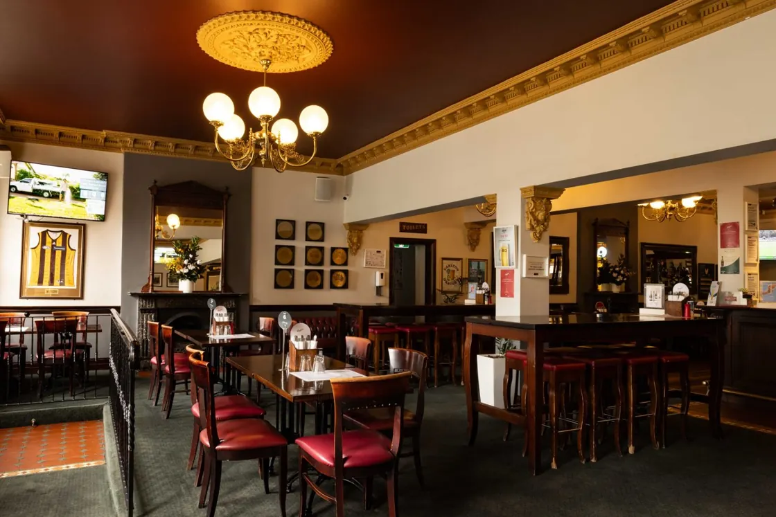 The Glenferrie Hotel — main bar and restaurant